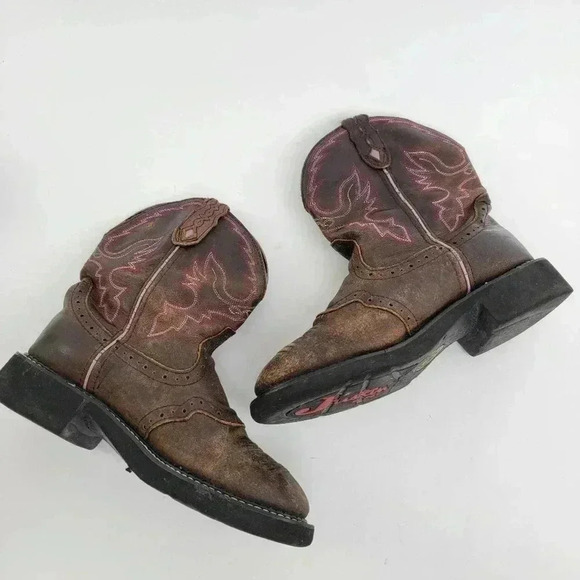 Justin Gypsy Gemma Aged Bark Western Cowboy Cowgirl Boots - 6.5 - Picture 3 of 10